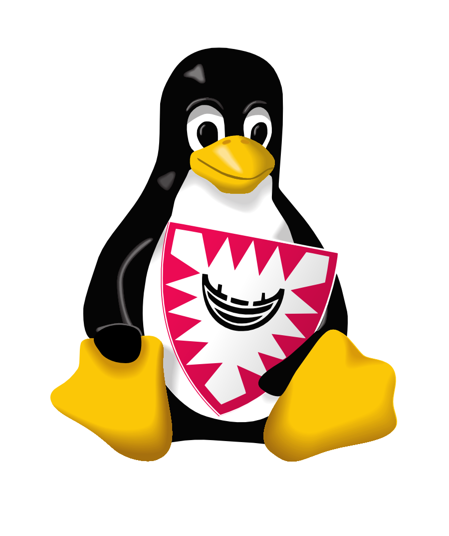 Tux with the Kiel coat of arms